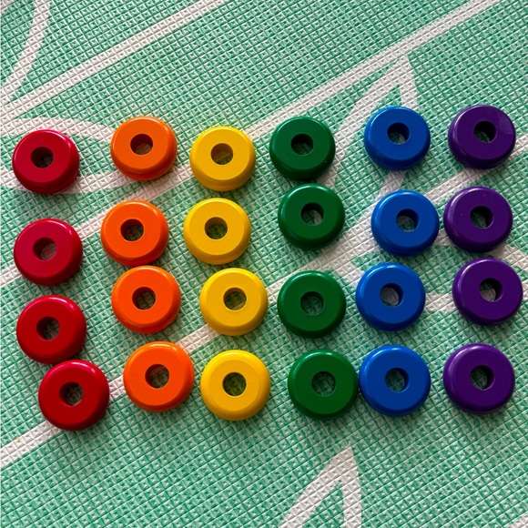 Lakeshore Learning Color Rings Sorting Stacking Board Wooden toy toddler baby - Picture 3 of 5